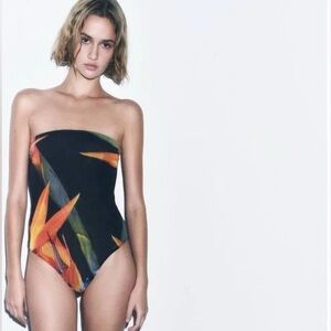 Zara Tulle Strapless Bodysuit